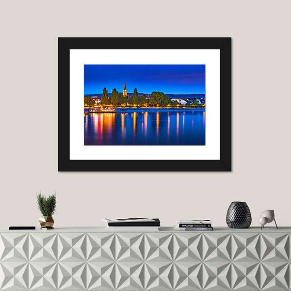 Skyline Of Bonn In Germany Canvas Wall Art-1 Piece-Framed Print-20" x 16"-Tiaracle