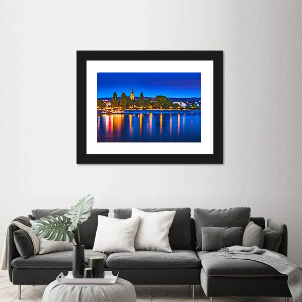 Skyline Of Bonn In Germany Canvas Wall Art-3 Horizontal-Gallery Wrap-25" x 16"-Tiaracle