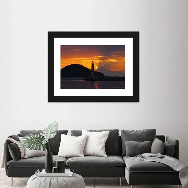 Small Seaside Town Turgutreis Canvas Wall Art-3 Horizontal-Gallery Wrap-25" x 16"-Tiaracle