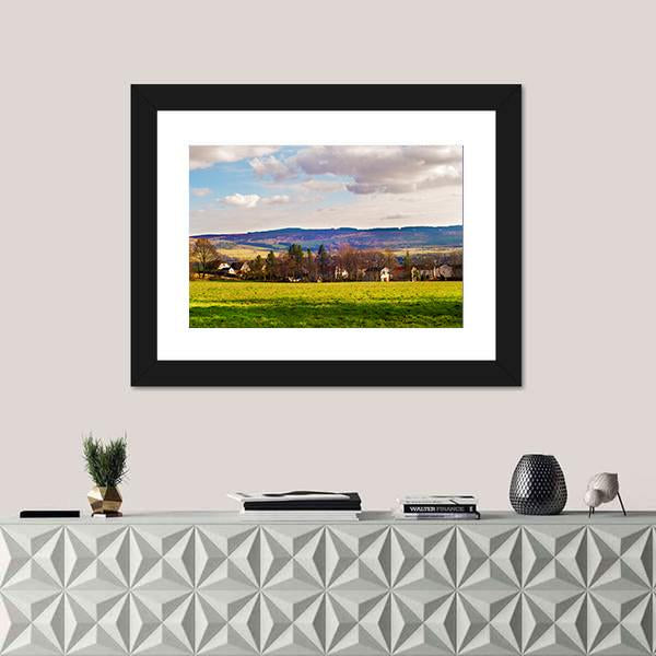 Small Village Near Balloch Canvas Wall Art-1 Piece-Framed Print-20" x 16"-Tiaracle