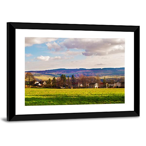 Small Village Near Balloch Canvas Wall Art-3 Horizontal-Gallery Wrap-25" x 16"-Tiaracle