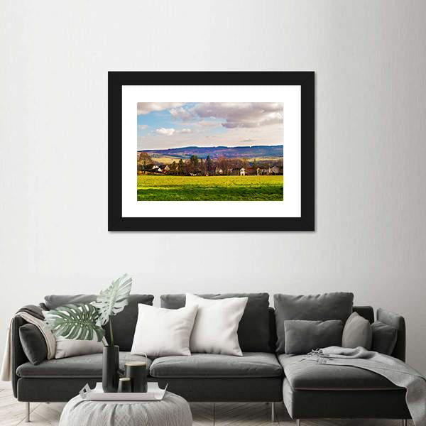 Small Village Near Balloch Canvas Wall Art-3 Horizontal-Gallery Wrap-25" x 16"-Tiaracle