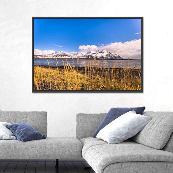 Snaefellsjoekull National Park Canvas Wall Art-5 Horizontal-Gallery Wrap-22" x 12"-Tiaracle