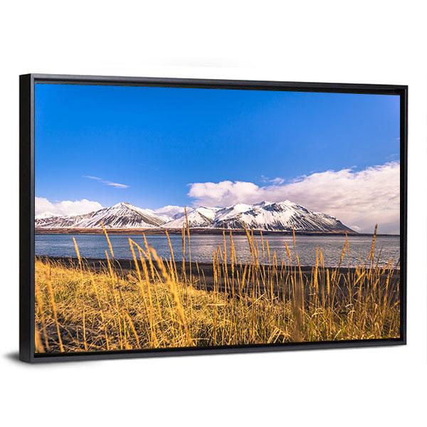 Snaefellsjoekull National Park Canvas Wall Art-5 Horizontal-Gallery Wrap-22" x 12"-Tiaracle