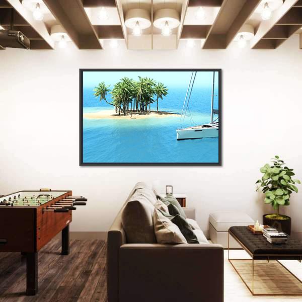 Snorkeling In Shallow Tropical Water Canvas Wall Art-3 Horizontal-Gallery Wrap-25" x 16"-Tiaracle