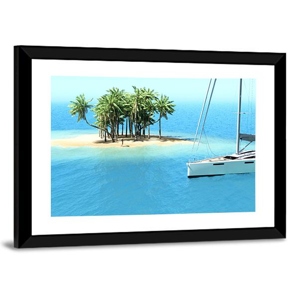 Snorkeling In Shallow Tropical Water Canvas Wall Art-3 Horizontal-Gallery Wrap-25" x 16"-Tiaracle