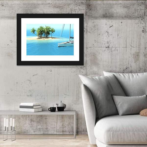 Snorkeling In Shallow Tropical Water Canvas Wall Art-3 Horizontal-Gallery Wrap-25" x 16"-Tiaracle
