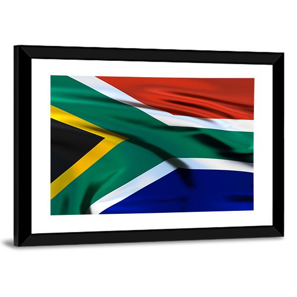 South Africa Flag Canvas Wall Art-3 Horizontal-Gallery Wrap-25" x 16"-Tiaracle