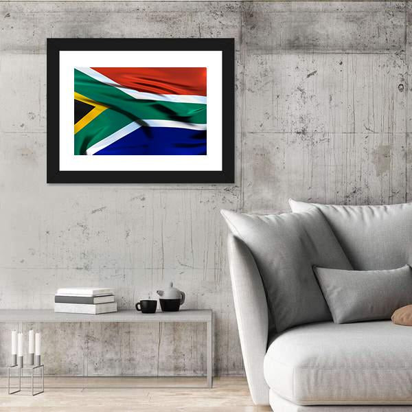 South Africa Flag Canvas Wall Art-3 Horizontal-Gallery Wrap-25" x 16"-Tiaracle