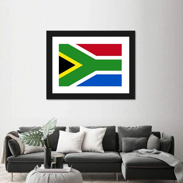 South-African Republic Flag Canvas Wall Art-1 Piece-Framed Print-20" x 16"-Tiaracle