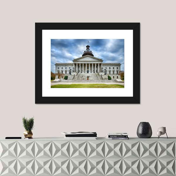 South Carolina State Capitol Building Canvas Wall Art-1 Piece-Framed Print-20" x 16"-Tiaracle