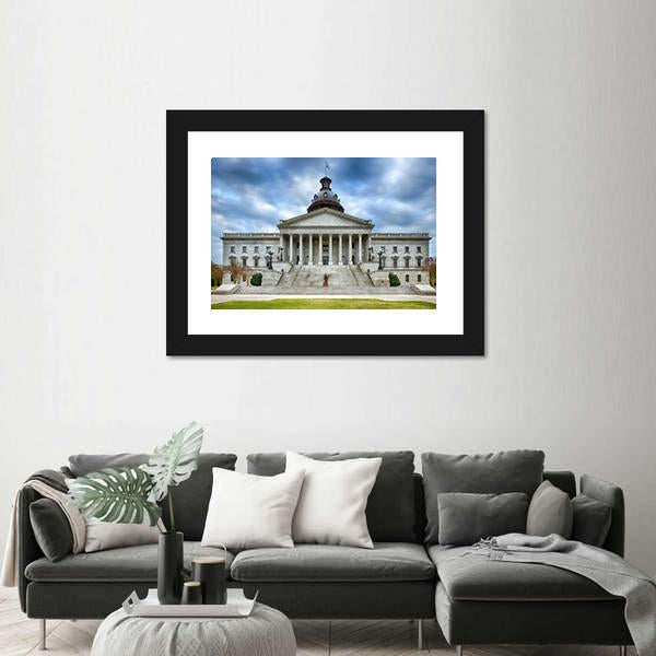 South Carolina State Capitol Building Canvas Wall Art-5 Horizontal-Gallery Wrap-22" x 12"-Tiaracle