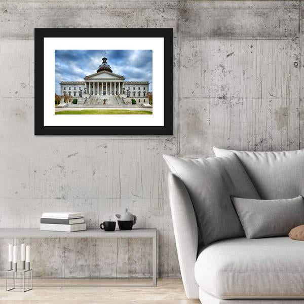 South Carolina State Capitol Building Canvas Wall Art-5 Horizontal-Gallery Wrap-22" x 12"-Tiaracle