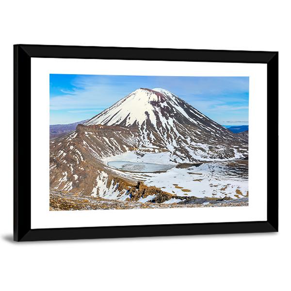South Crater In Winter Canvas Wall Art-5 Horizontal-Gallery Wrap-22" x 12"-Tiaracle