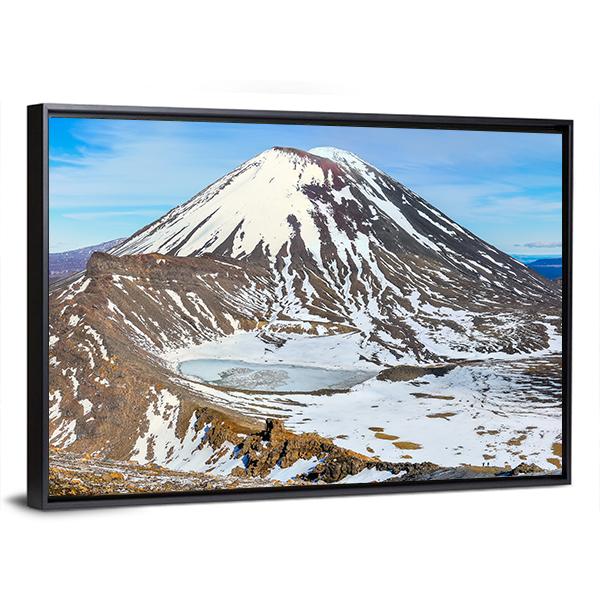 South Crater In Winter Canvas Wall Art-5 Horizontal-Gallery Wrap-22" x 12"-Tiaracle