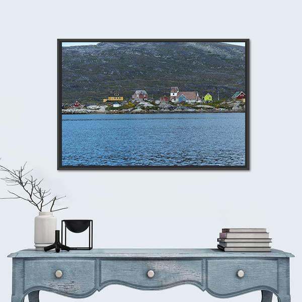 South Greenland Canvas Wall Art-1 Piece-Floating Frame-24" x 16"-Tiaracle