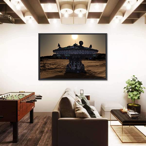 Space Station Canvas Wall Art-5 Horizontal-Gallery Wrap-22" x 12"-Tiaracle