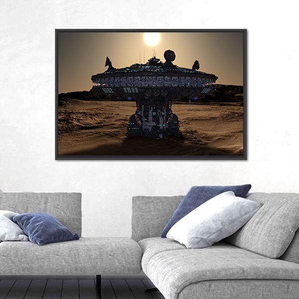 Space Station Canvas Wall Art-5 Horizontal-Gallery Wrap-22" x 12"-Tiaracle