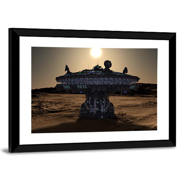 Space Station Canvas Wall Art-5 Horizontal-Gallery Wrap-22" x 12"-Tiaracle