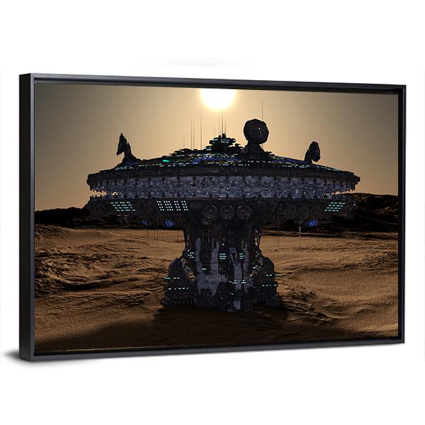 Space Station Canvas Wall Art-5 Horizontal-Gallery Wrap-22" x 12"-Tiaracle