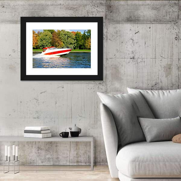 Speed Boat Fast And Furious Canvas Wall Art-5 Horizontal-Gallery Wrap-22" x 12"-Tiaracle