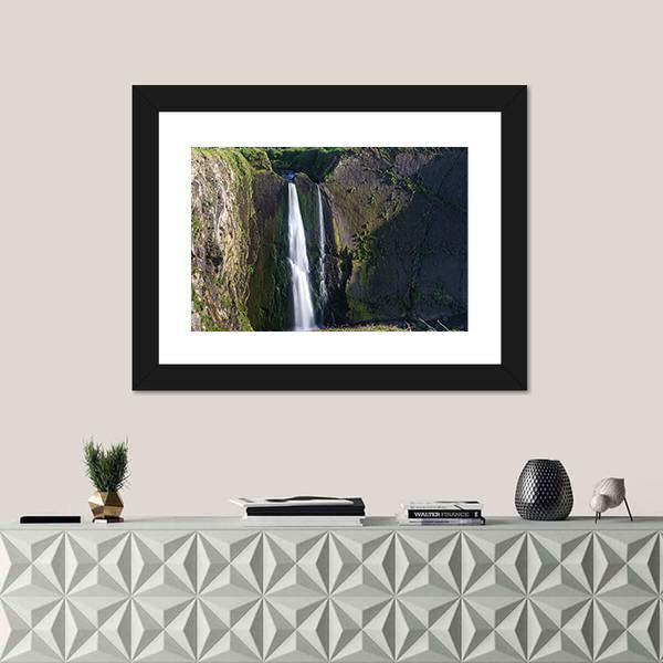 Spekes Mill Mouth Waterfall Canvas Wall Art-5 Horizontal-Gallery Wrap-22" x 12"-Tiaracle
