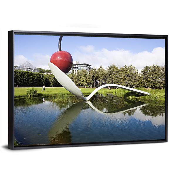 Spoonbridge And Cherry Canvas Wall Art-3 Horizontal-Gallery Wrap-25" x 16"-Tiaracle