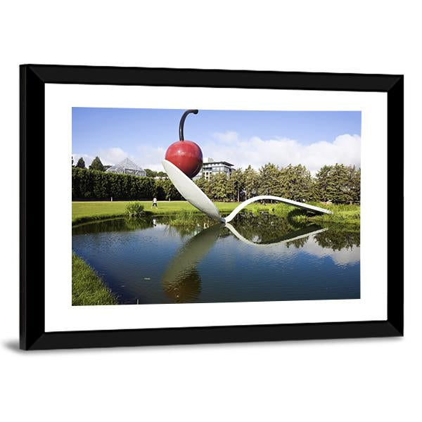 Spoonbridge And Cherry Canvas Wall Art-3 Horizontal-Gallery Wrap-25" x 16"-Tiaracle