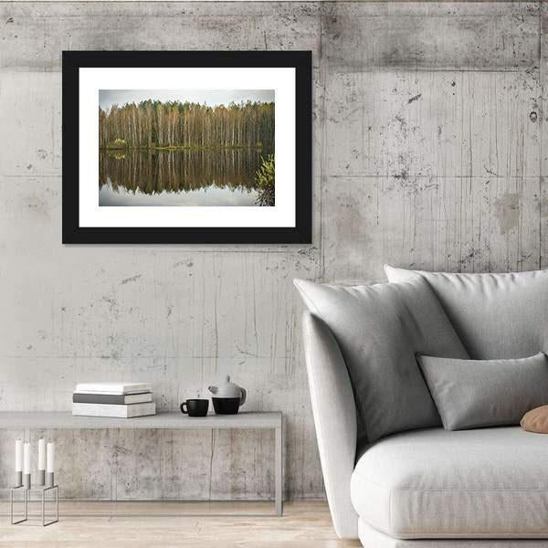 Spring Flood In Kaluga Region Canvas Wall Art-3 Horizontal-Gallery Wrap-25" x 16"-Tiaracle
