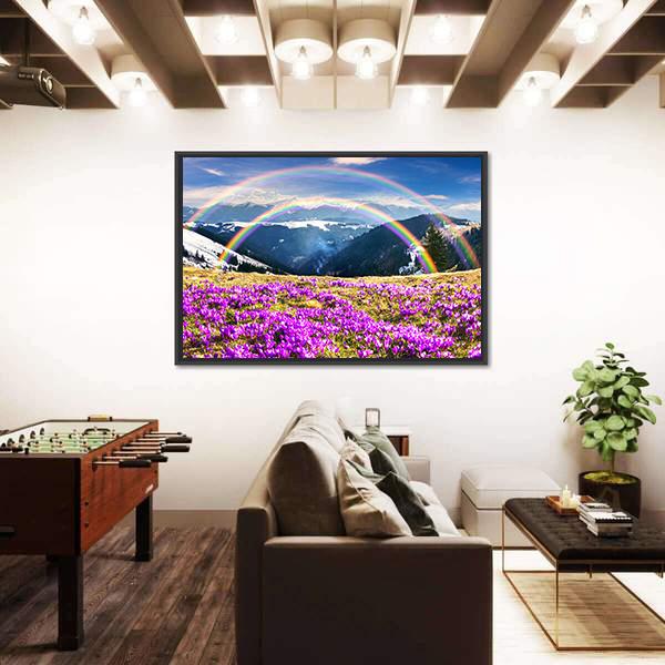 Spring In Wild Mountains Of Ukraine Canvas Wall Art-5 Horizontal-Gallery Wrap-22" x 12"-Tiaracle