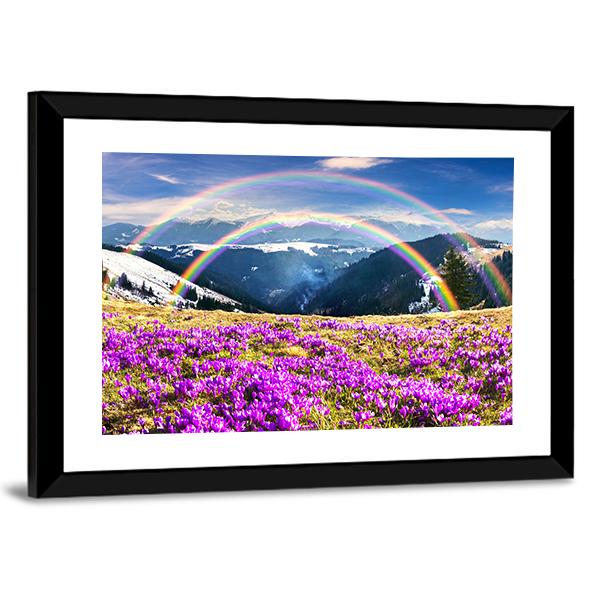 Spring In Wild Mountains Of Ukraine Canvas Wall Art-5 Horizontal-Gallery Wrap-22" x 12"-Tiaracle