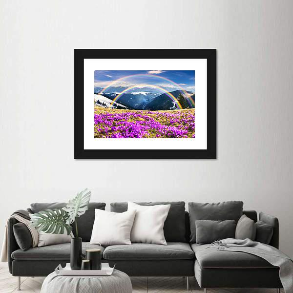 Spring In Wild Mountains Of Ukraine Canvas Wall Art-5 Horizontal-Gallery Wrap-22" x 12"-Tiaracle