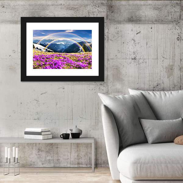 Spring In Wild Mountains Of Ukraine Canvas Wall Art-5 Horizontal-Gallery Wrap-22" x 12"-Tiaracle