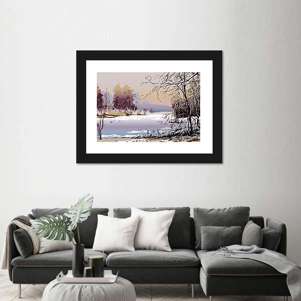 Spring Landscape In Sunny Weather Canvas Wall Art-3 Horizontal-Gallery Wrap-25" x 16"-Tiaracle