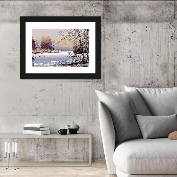 Spring Landscape In Sunny Weather Canvas Wall Art-3 Horizontal-Gallery Wrap-25" x 16"-Tiaracle
