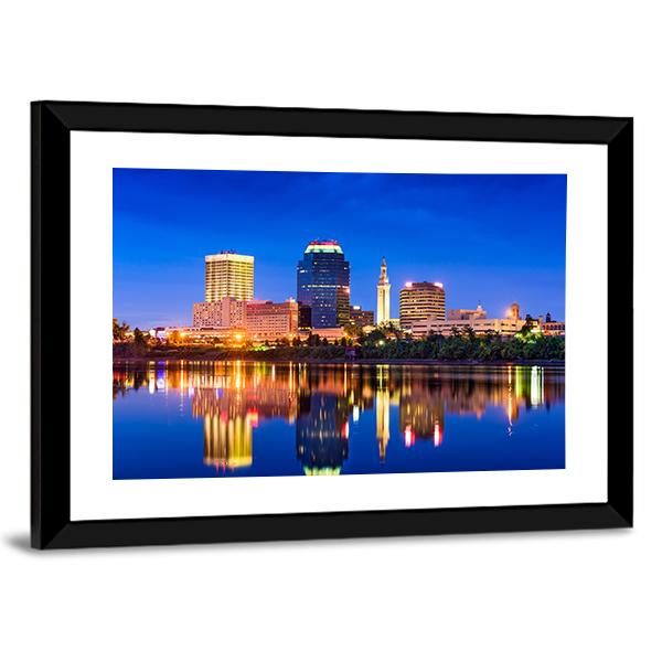 Springfield In Massachusetts Canvas Wall Art-3 Horizontal-Gallery Wrap-25" x 16"-Tiaracle