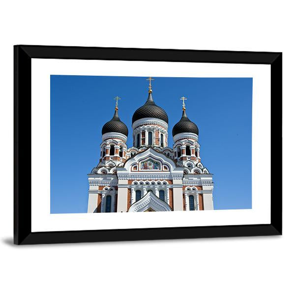 St Alexander Nevsky Orthodox Church In Tallinn Canvas Wall Art-3 Horizontal-Gallery Wrap-25" x 16"-Tiaracle