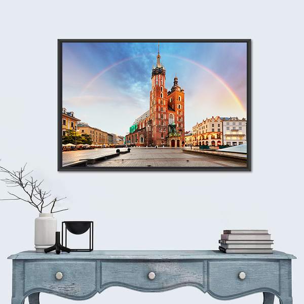 St Mary's Basilica In Krakow Canvas Wall Art-5 Horizontal-Gallery Wrap-22" x 12"-Tiaracle