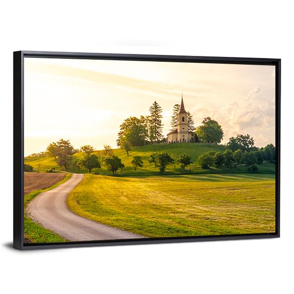 St Peter And Pauls Church In Czech Republic Canvas Wall Art-3 Horizontal-Gallery Wrap-25" x 16"-Tiaracle