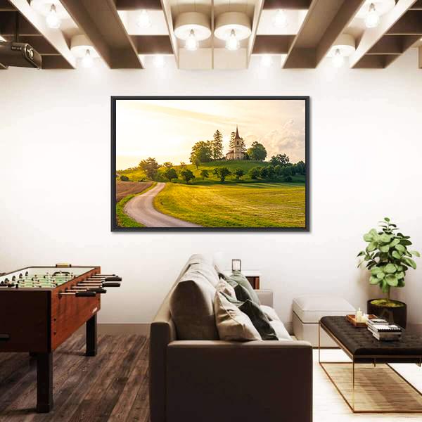 St Peter And Pauls Church In Czech Republic Canvas Wall Art-3 Horizontal-Gallery Wrap-25" x 16"-Tiaracle