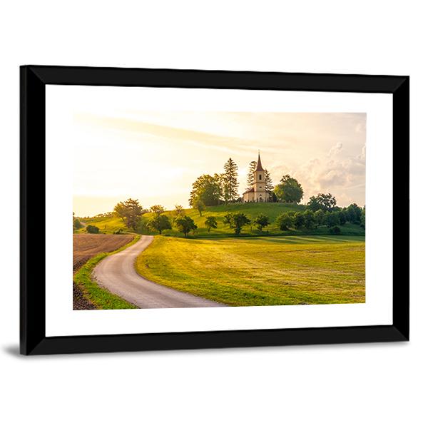 St Peter And Pauls Church In Czech Republic Canvas Wall Art-3 Horizontal-Gallery Wrap-25" x 16"-Tiaracle