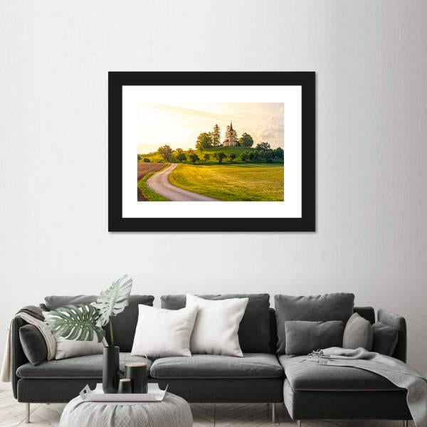 St Peter And Pauls Church In Czech Republic Canvas Wall Art-3 Horizontal-Gallery Wrap-25" x 16"-Tiaracle