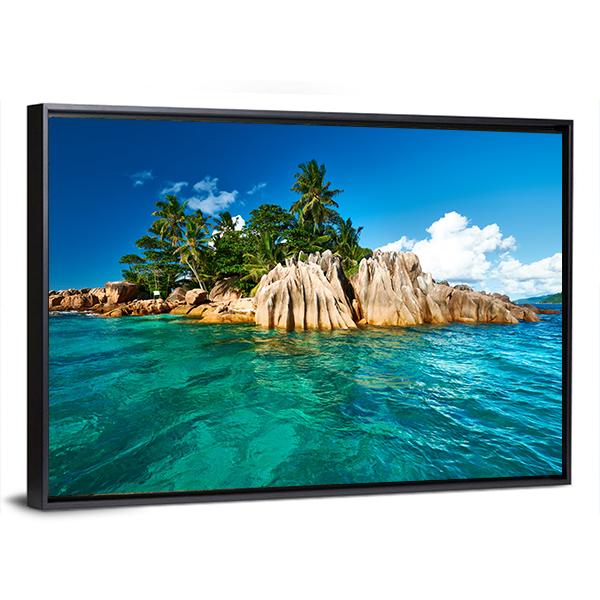 St. Pierre Island At Seychelles Canvas Wall Art-5 Horizontal-Gallery Wrap-22" x 12"-Tiaracle