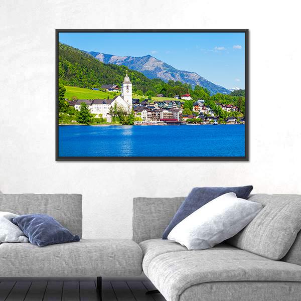 St Wolfgang Catholic Church Canvas Wall Art-5 Horizontal-Gallery Wrap-22" x 12"-Tiaracle