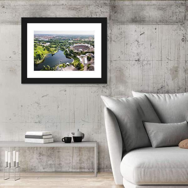 Stadium Of The Olympia Park In Munich Canvas Wall Art-5 Horizontal-Gallery Wrap-22" x 12"-Tiaracle