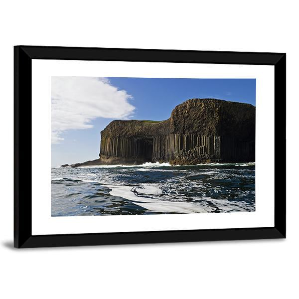 Staffa And Fingal's Cave In Scotland Canvas Wall Art-5 Horizontal-Gallery Wrap-22" x 12"-Tiaracle