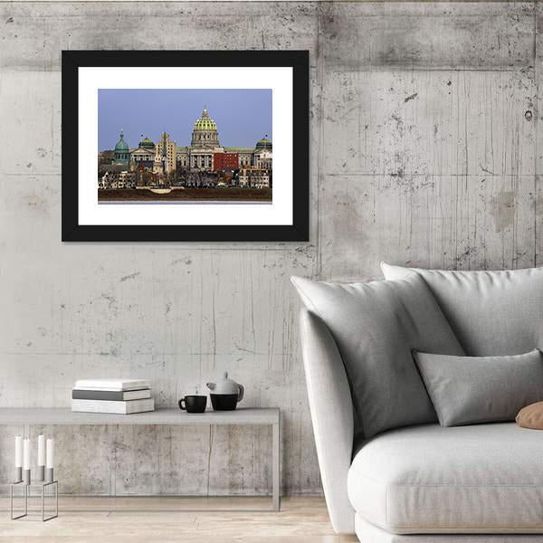 State Capitol Complex Canvas Wall Art-5 Horizontal-Gallery Wrap-22" x 12"-Tiaracle