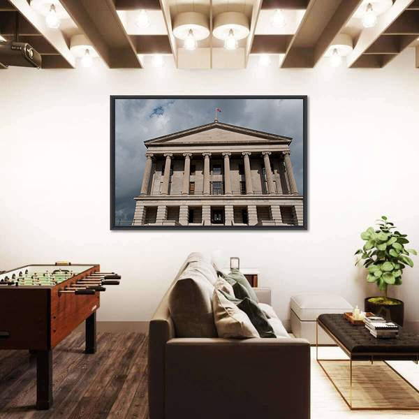 State Capitol In Nashville Canvas Wall Art-1 Piece-Floating Frame-24" x 16"-Tiaracle