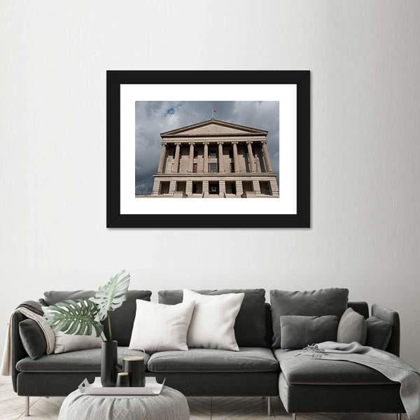 State Capitol In Nashville Canvas Wall Art-1 Piece-Framed Print-20" x 16"-Tiaracle