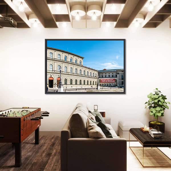 Statue Of Maximilian I In Munich Canvas Wall Art-3 Horizontal-Gallery Wrap-25" x 16"-Tiaracle